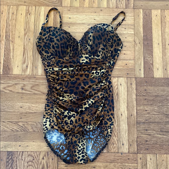 Miraclesuit Leopard Print Swimsuit size - Main Image